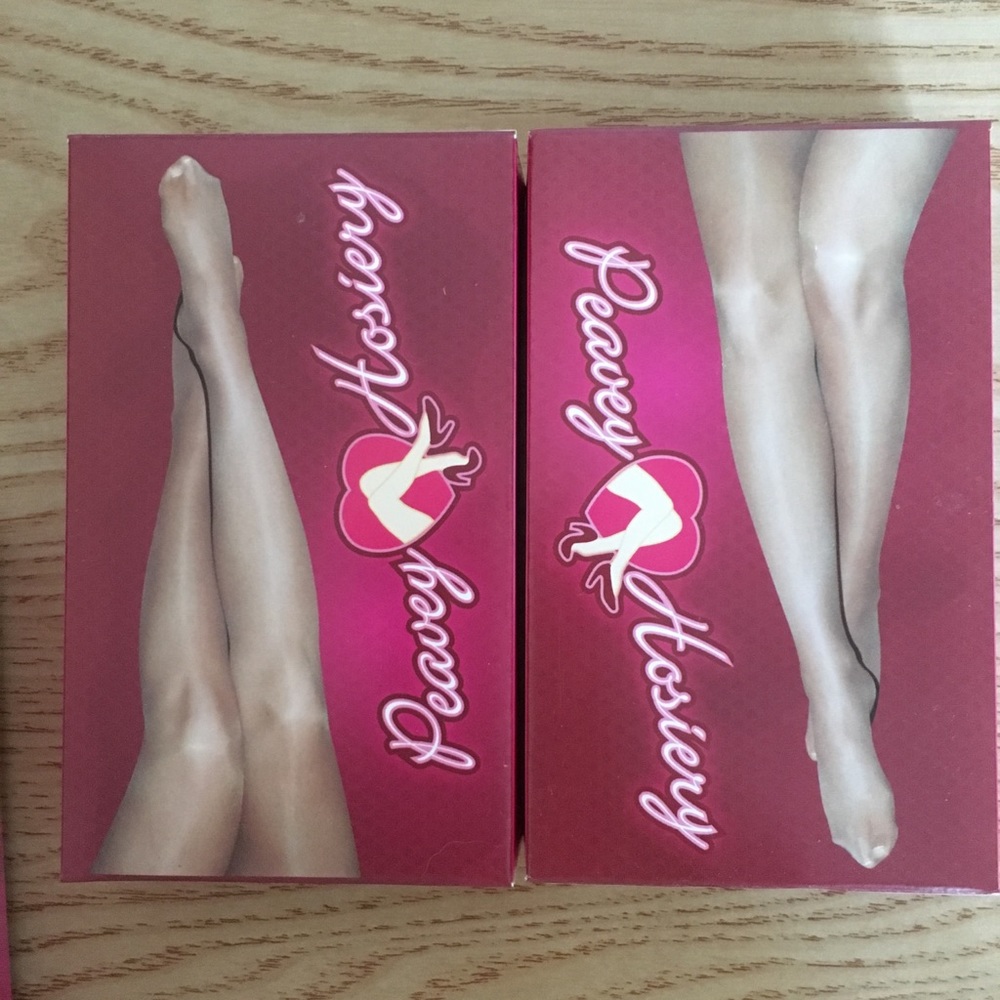 New Peavey Footed Champagne Pantyhose A B C D Q